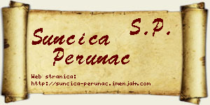 Sunčica Perunac vizit kartica